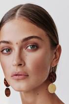 Resin Disc Drop Hoop Earrings By Av Max At Free People